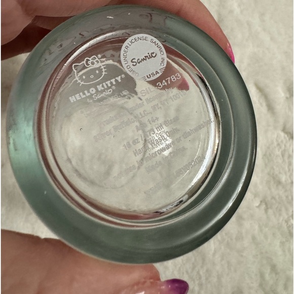 Hello Kitty Halloween Glitter Glassware Cup NEW Tik Tok 16oz Sparkle Glass - Picture 7 of 9